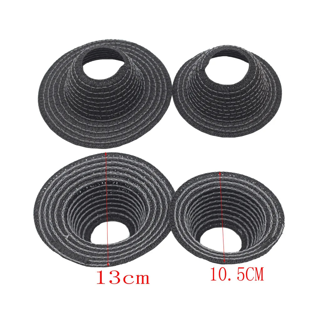 Labubu Hat Open Top Straw Hat Woven Hat Labubu Party Clothing Accessories Countryside Style Labubu Outfit for Sitting Party