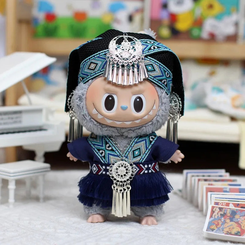 Labubu clothes are unique costumes of ethnic minorities in China, with distinctive features (without dolls)
