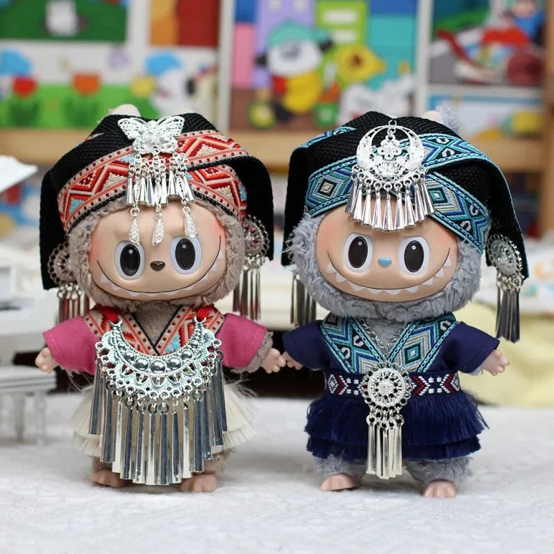 Labubu clothes are unique costumes of ethnic minorities in China, with distinctive features (without dolls)